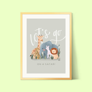 Let's Go On A Safari Print