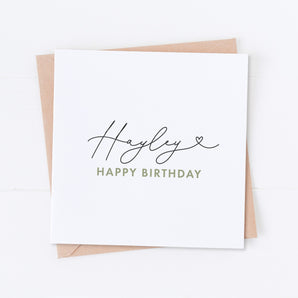 Her Name Birthday Card