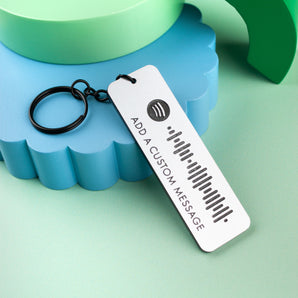 Spotify Shimmer Keyring - Custom Message