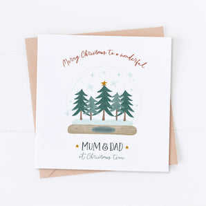 Any Relation Snow Globe Christmas Card