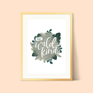 'The Wild Kind' Safari Leaves Print
