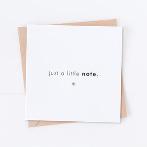 Just a Little Note Card
