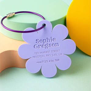 Flower Luggage Tag