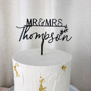 Mr & Mrs Cake Topper