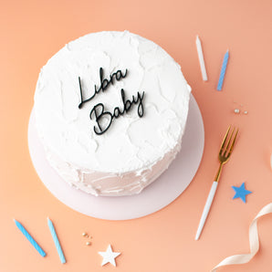 Libra Baby Star Sign Cake Charm Set