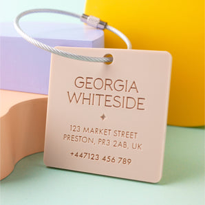 Square & Star Luggage Tag