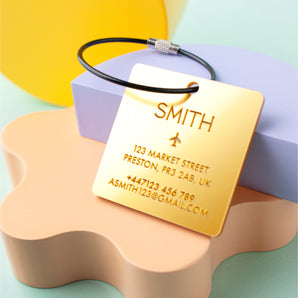 Square & Plane Luggage Tag