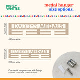 Medal Hanger Size Guide and Fixings Information