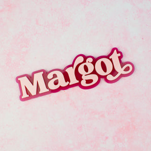 Double Layer Name Charm - Bold Font