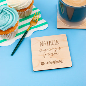 Personalised Spotify Song Coaster