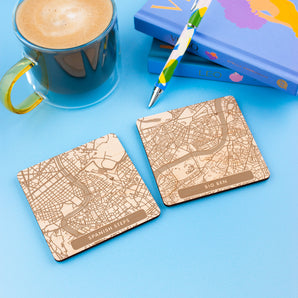 Street Map Coaster Set
