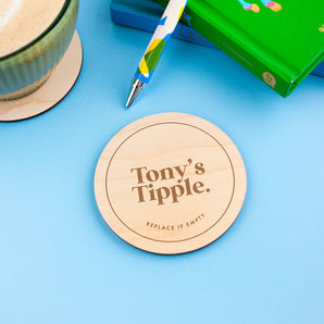 Favourite Drink Personalised Coaster