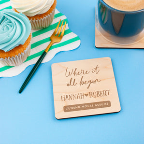 Where It All Began What3Words Coaster