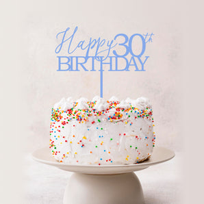Happy Birthday Age Cake Topper