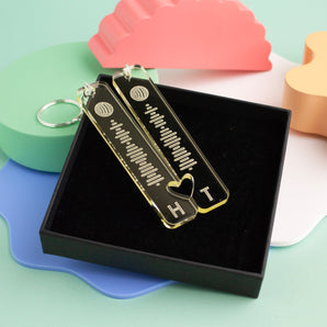 Fluorescent Edge Spotify Keyring Set