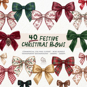 Festive Christmas Bows