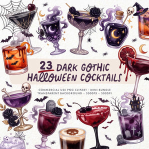 Dark Gothic Halloween Cocktails