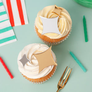 Four Point Stars Cake Charm Set