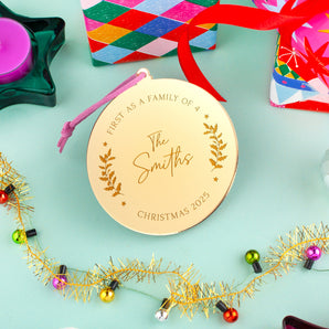 Personalised Family Christmas Bauble