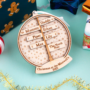 Snow Globe North Pole Bauble