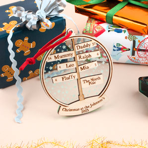 North Pole Snow Globe Bauble