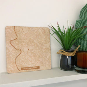 Memory Map Plaque - Large Square