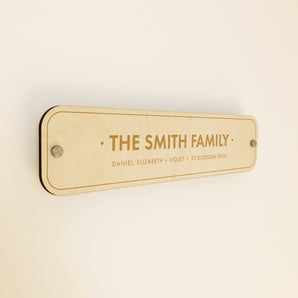 Custom Name Plaque