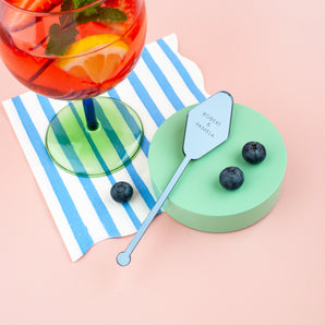 Mirrored Acrylic Drink Stirrer