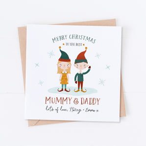 Any Relation Elves at Christmas Card