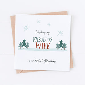 Fabulous Wife at Christmas Card