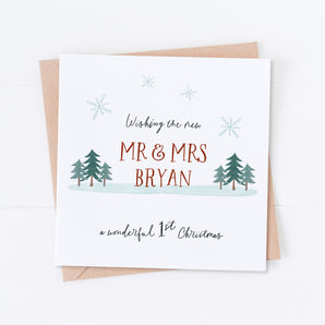 Newlyweds First Christmas Card