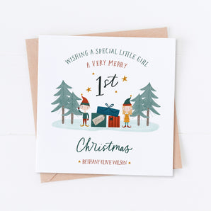 Baby's First Christmas Elves Card