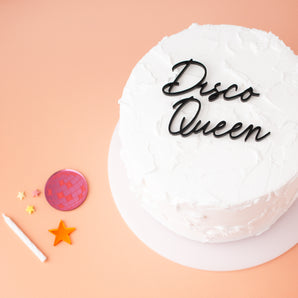 Disco Queen Cake Charm Set