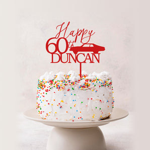 Car Birthday Cake Topper