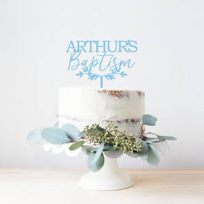 Personalised Baptism Cake Topper