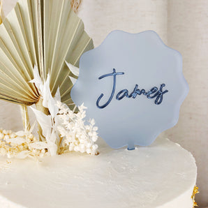 Name Double Layered Cake Topper