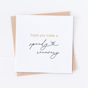 Speedy Recovery, Get Well Soon Card