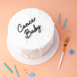 Cancer Baby Star Sign Cake Charm Set