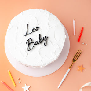 Leo Baby Star Sign Cake Charm Set