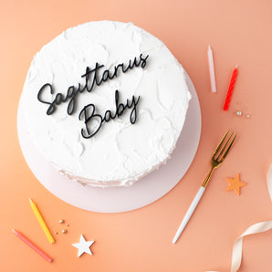 Sagittarius Baby Star Sign Cake Charm Set
