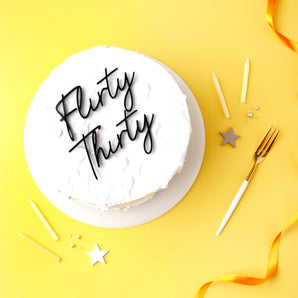 Flirty Thirty Cake Charm Set