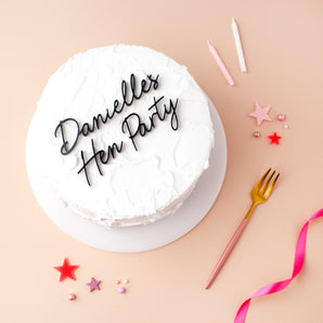 Personalised Hen Party Cake Charm Set