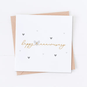 Happy Anniversary Hearts Card