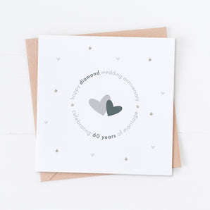 Diamond 60th Wedding Anniversary Card