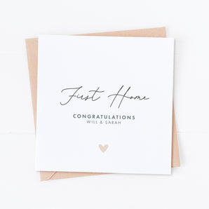 First Home Congratulations Card