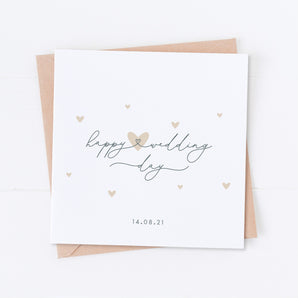 Happy Wedding Day Date Card