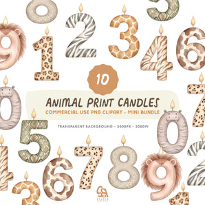 Animal Print Candles