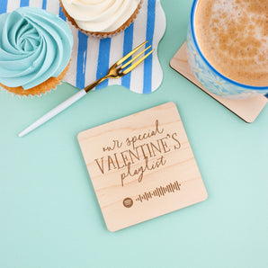 Valentine's Spotify Playlist Coaster