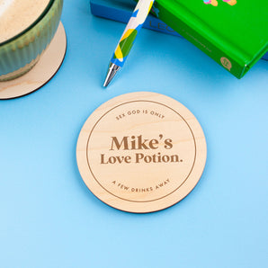 Personalised Love Potion Coaster