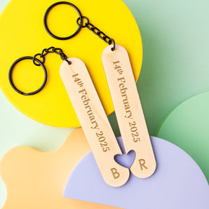 Our Date Keyring (Long)